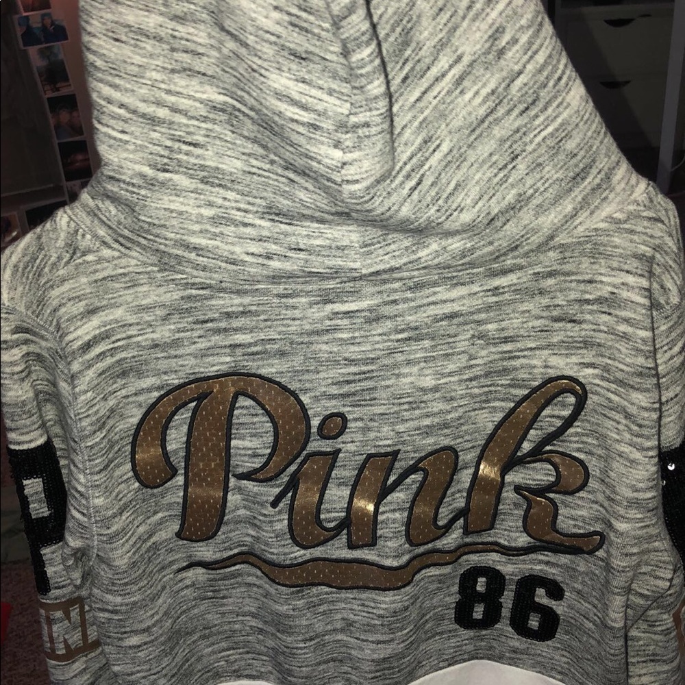 Love Pink zip up hoodie